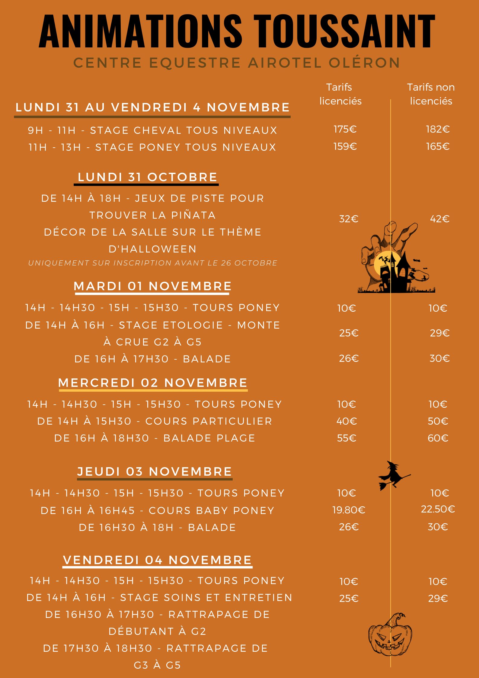 Programme Semaine Du 31 Octobre